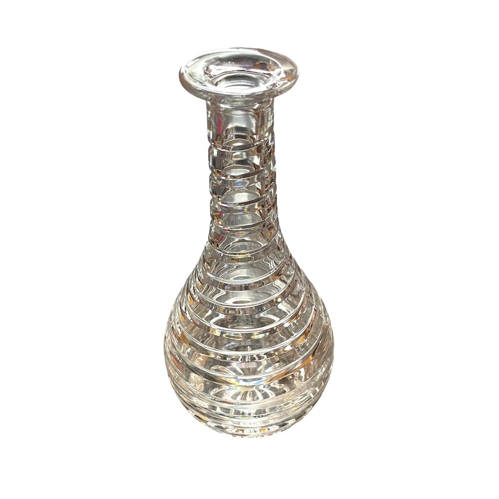 BLOCK Heavy Spiral Cut Coil Pattern Crystal Decanter - no Stopper